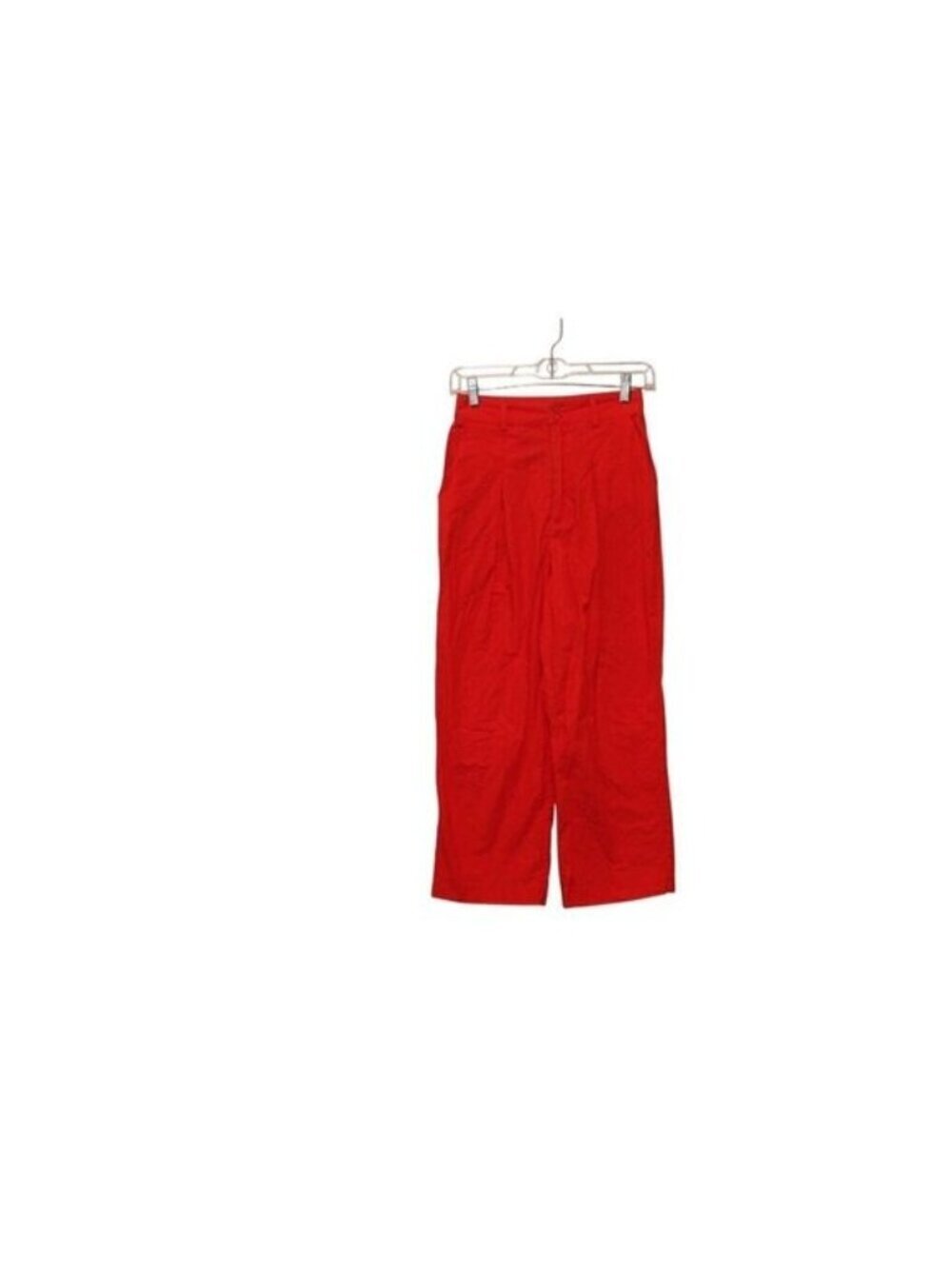 Camila Coelho Womens Red High-Waist Wide Leg Pants XS Cotton Blend